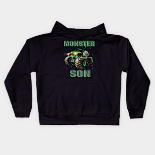 Monster Truck Son Monster Truck Are My Jam Truck Lovers Kids Hoodie